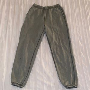 green aerie sweatpants size s